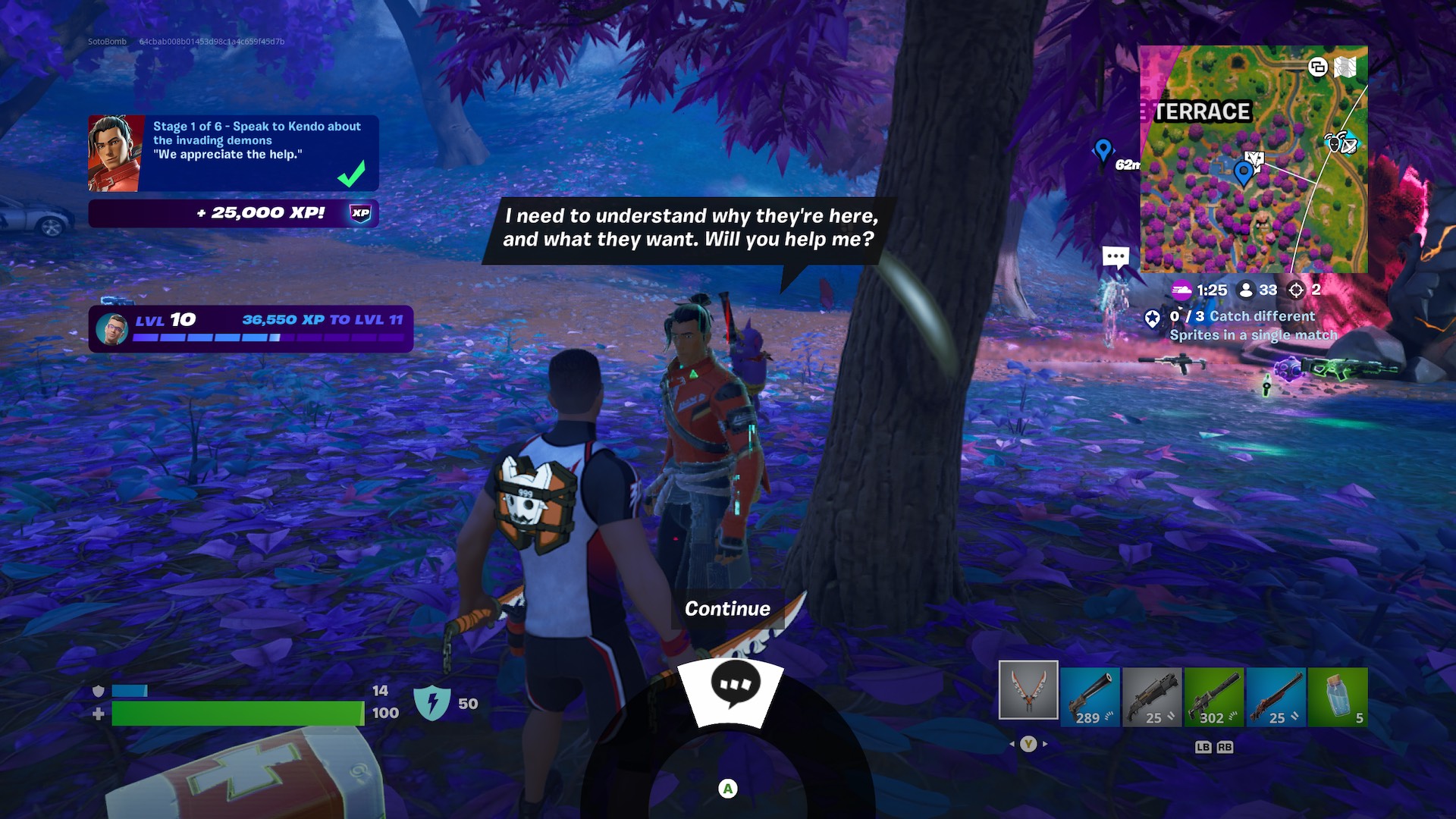 Wie man mit Kendo über die eindringenden Dämonen in Fortnite spricht