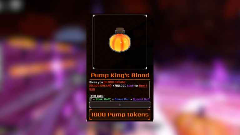 How to get the Pump King’s Blood potion in Sol’s RNG