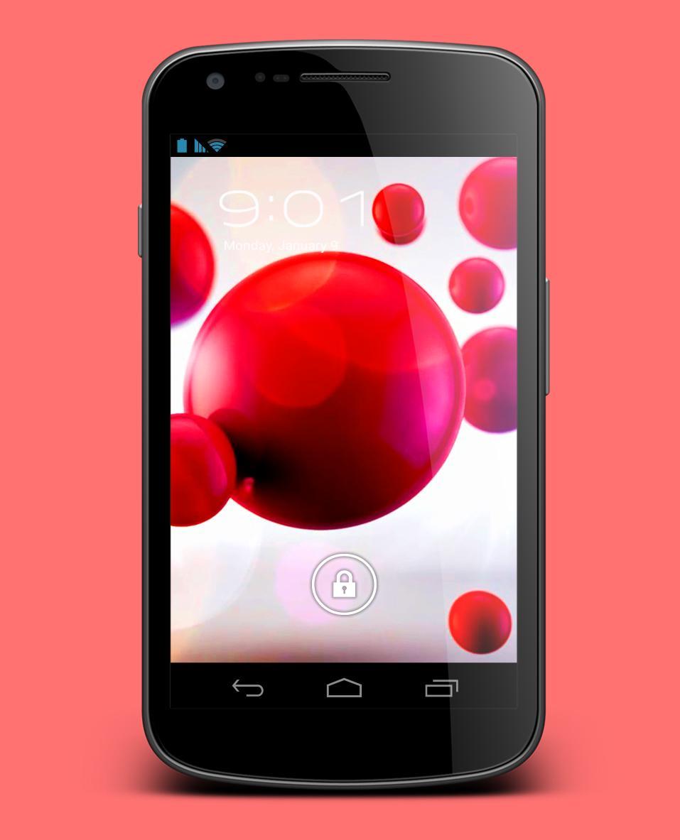 Red bubbles Live Wallpaper