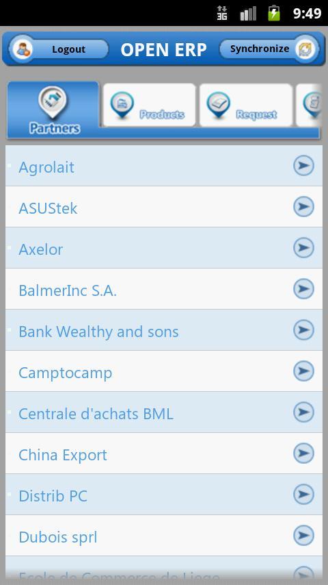 Open ERP Mobile