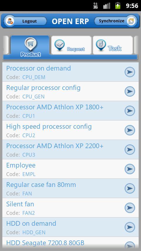 Open ERP Mobile