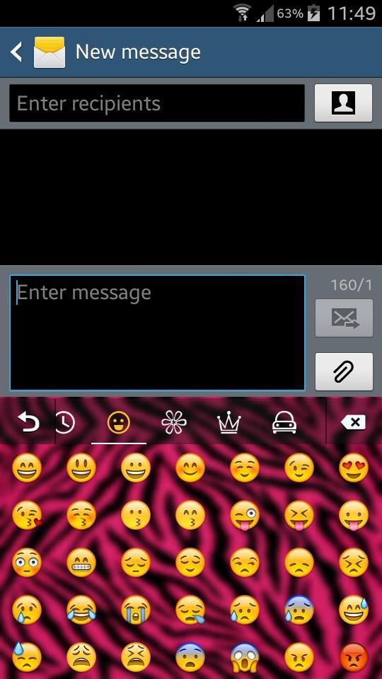 Pink Zebra Keyboard