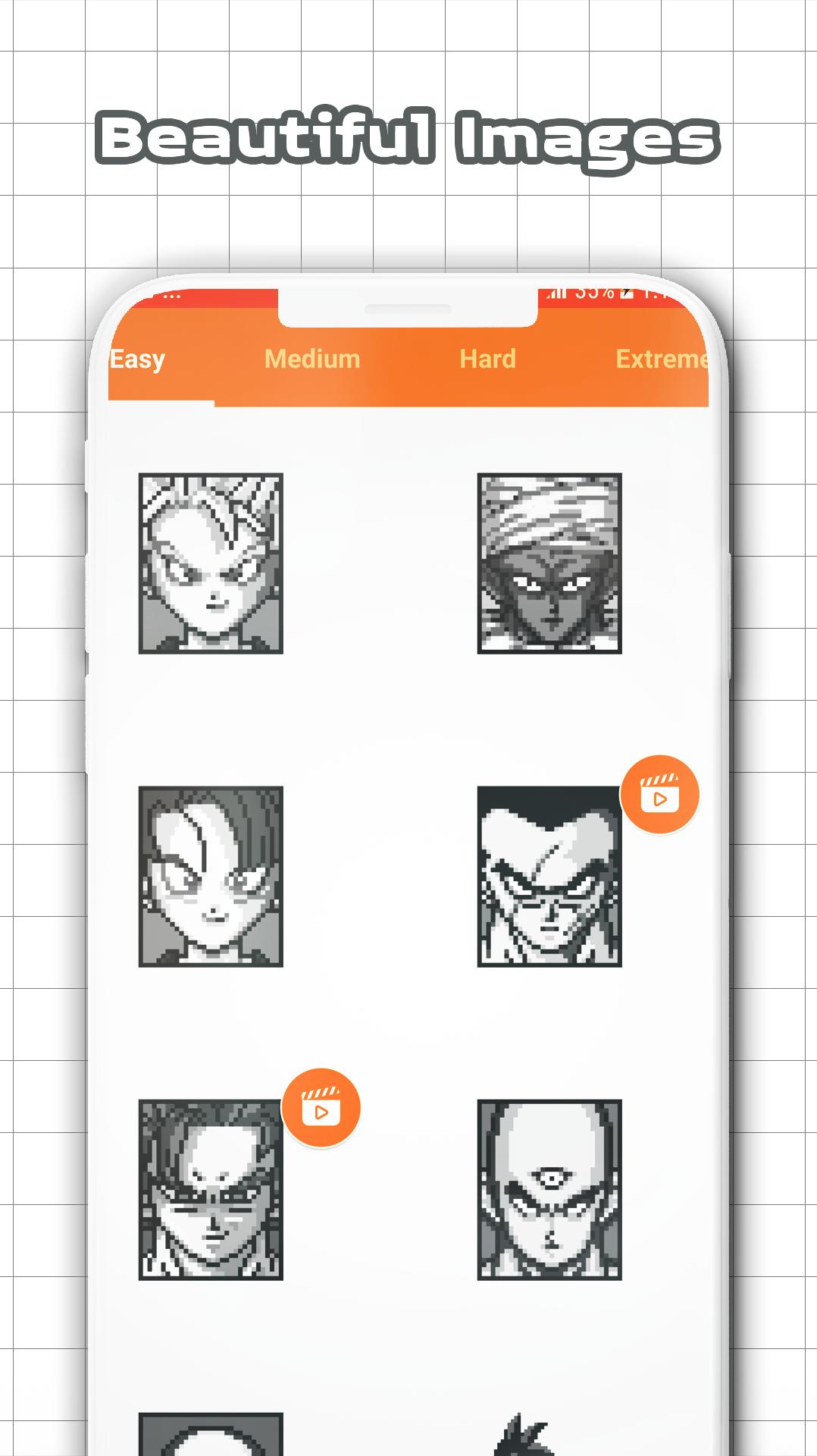 Color by Number - Super Saiyan Sandbox Pixel
