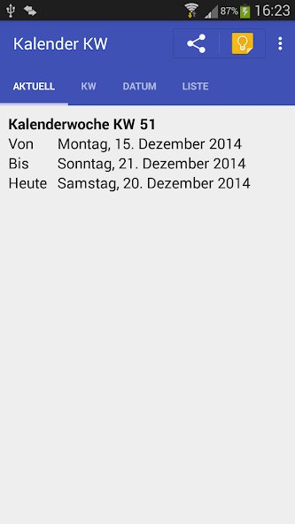 Kalender KW