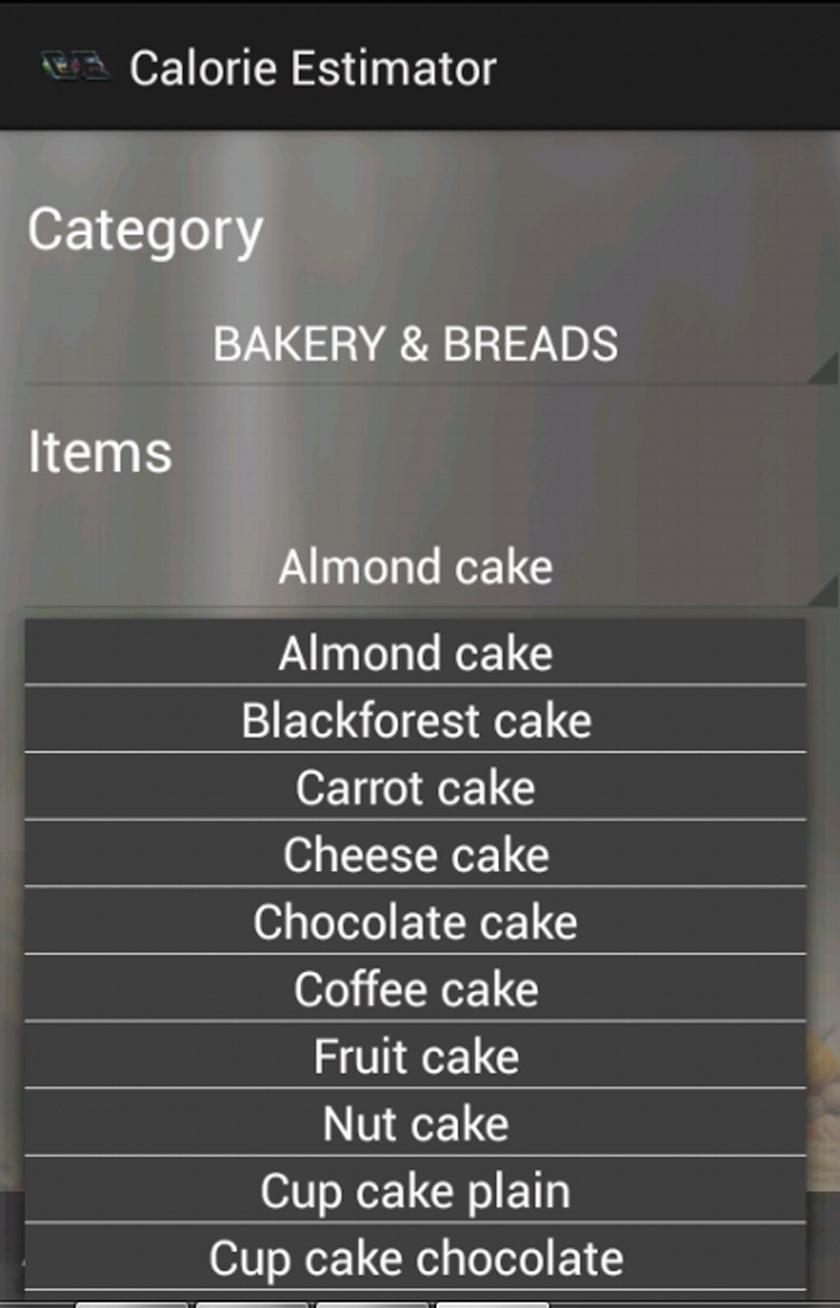 Calorie Estimator