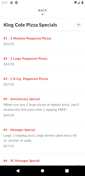 King Cole Pizza