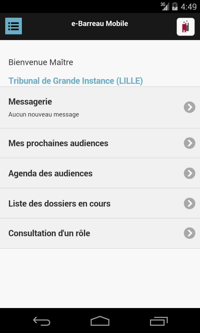 e-Barreau Mobile