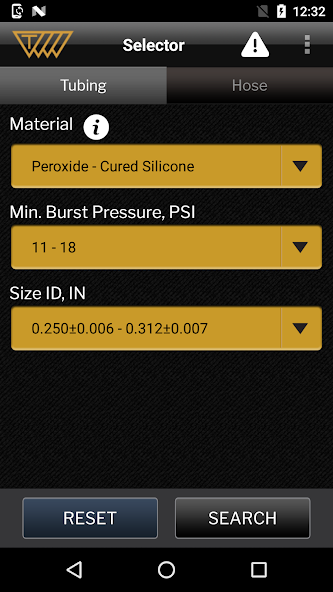 Tubing & Hose Selector