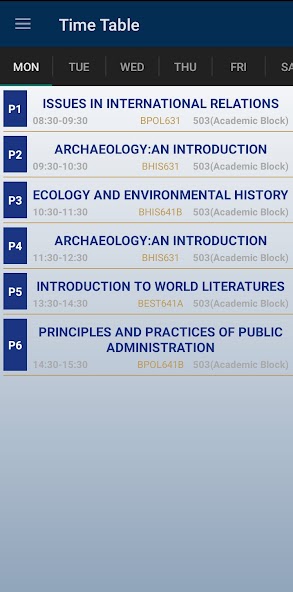 Christ University Student App
