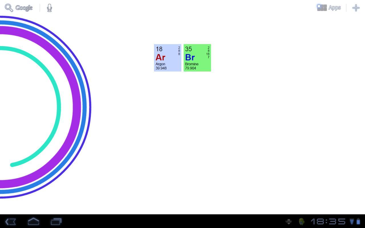Chemistry Clock Widget