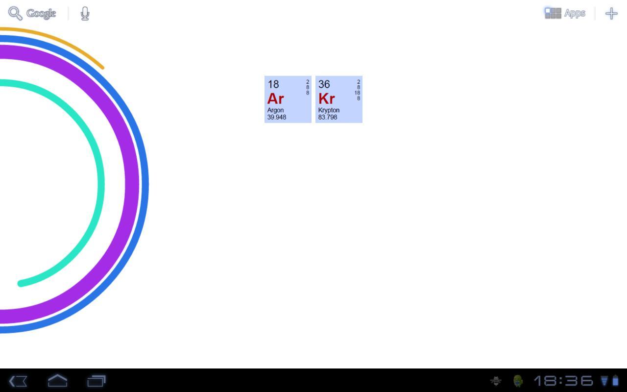 Chemistry Clock Widget