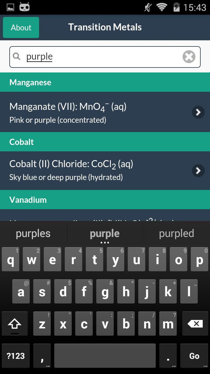 Transition Metals