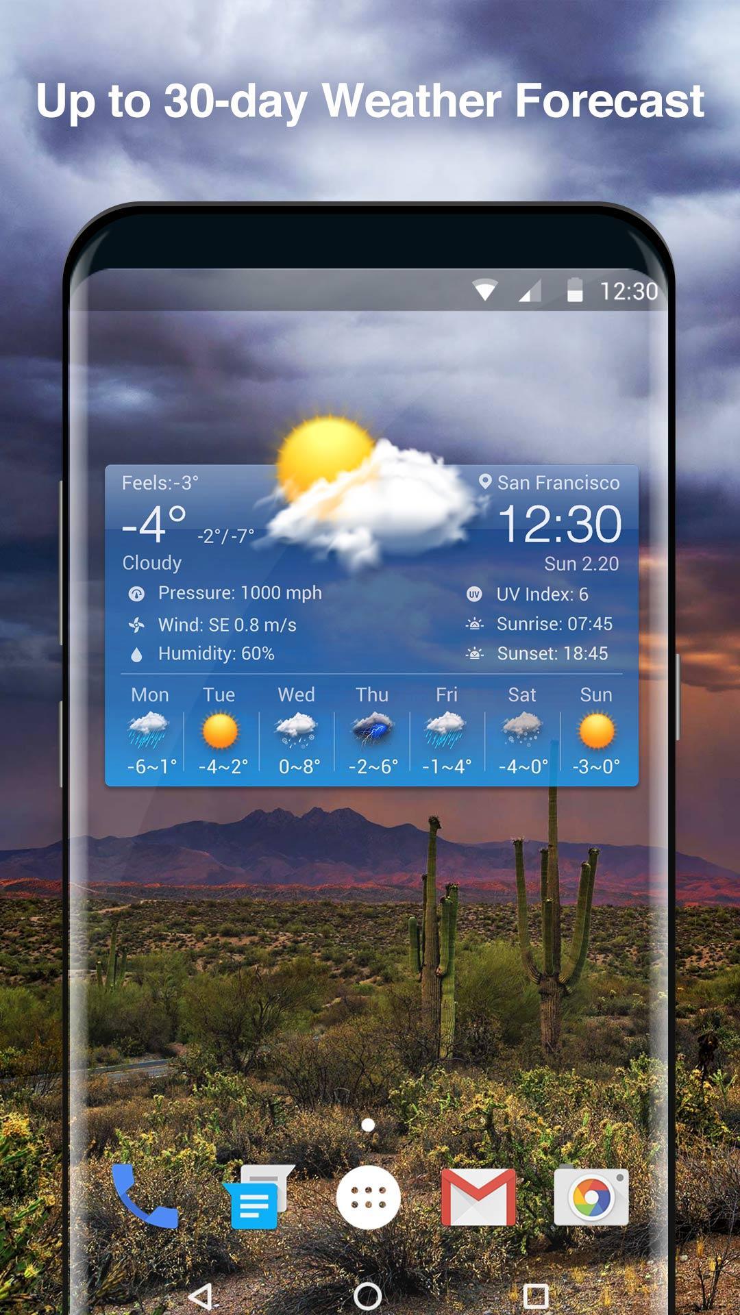 Local Weather Forecast & Clock
