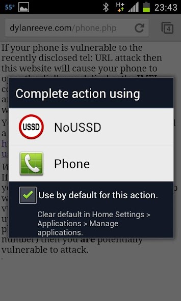 NoUSSD