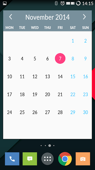 Month Calendar Widget