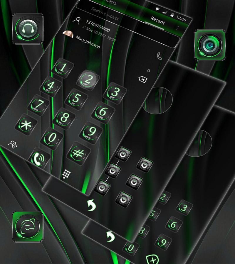 Cool Black Green Theme