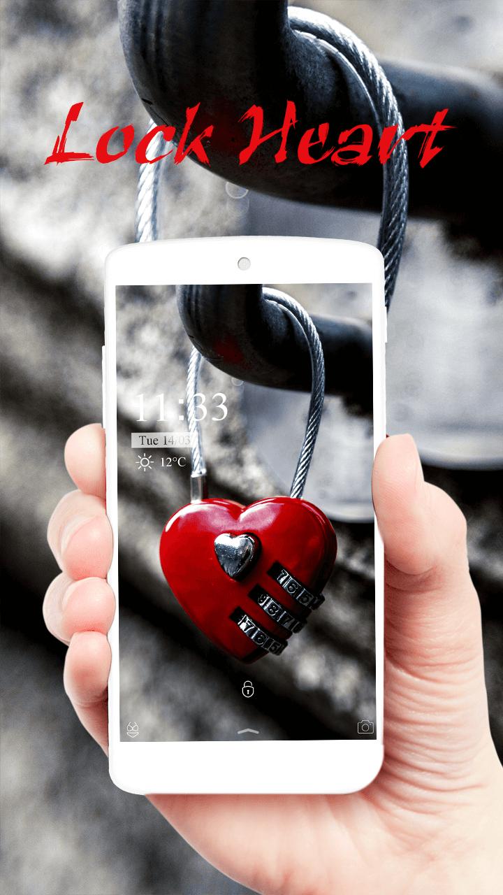 Red Heart Lock Eternal Theme