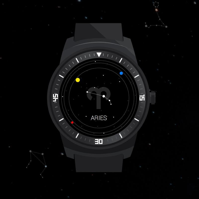 Digital Watch Face - Zodiac