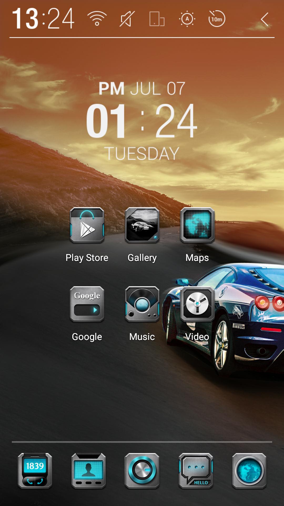 Car Racing Atom Theme