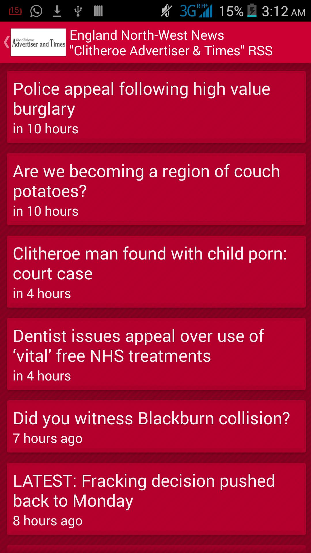 England North West News