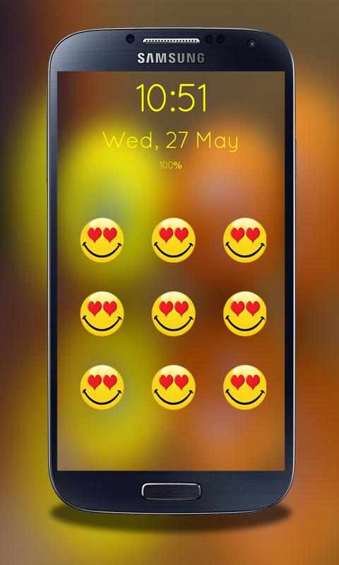 Smiley Pattern Screen Lock
