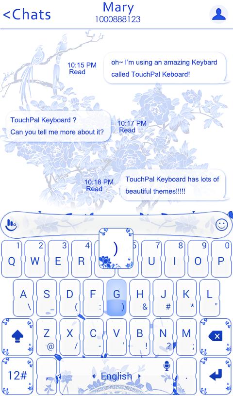 Blue and White Porcelain Theme