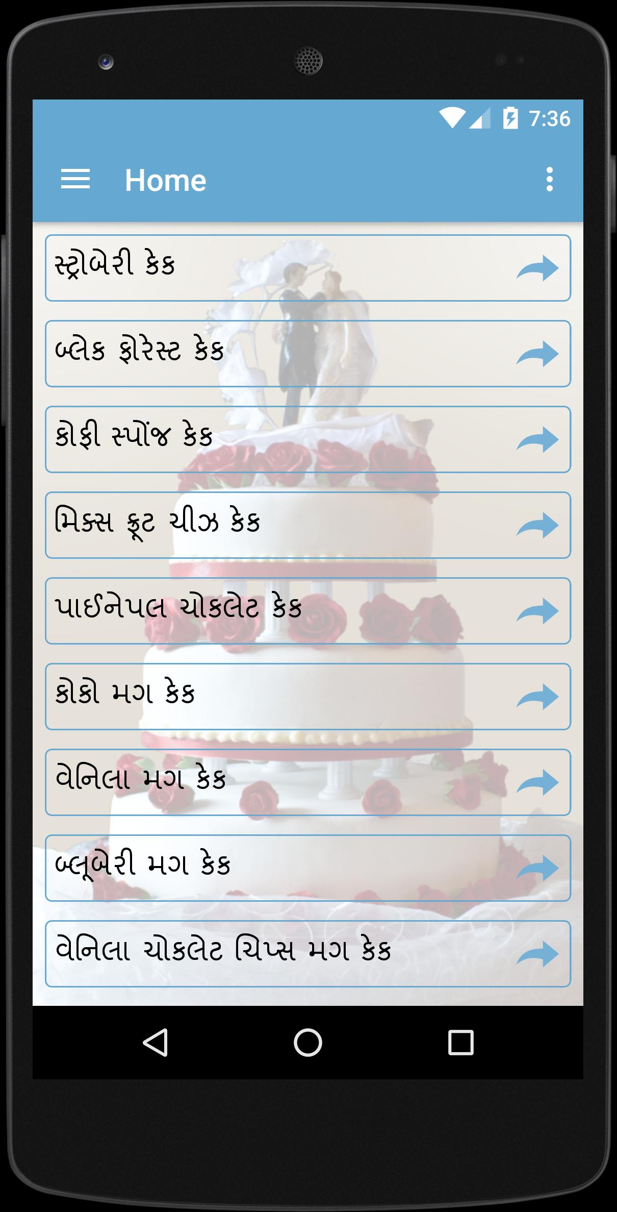 Cake Recipes in Gujarati