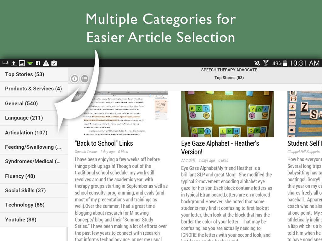 Speech Therapy Advocate