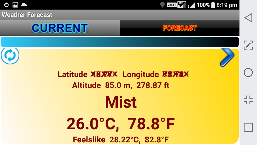 Weather Forecast Today