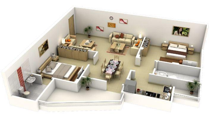 3D House Floor Plans