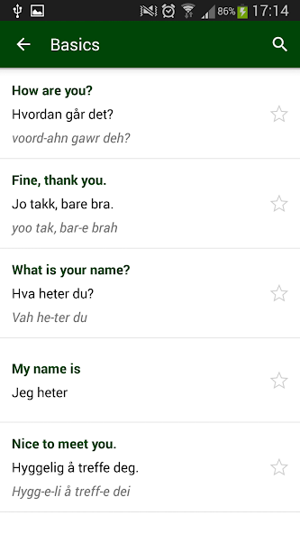 Norwegian phrasebook