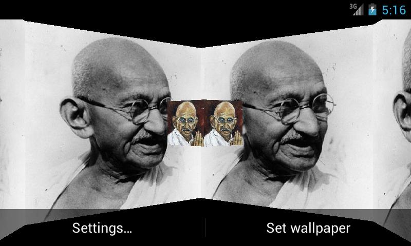 Mahatama Gandhi 3D LWP