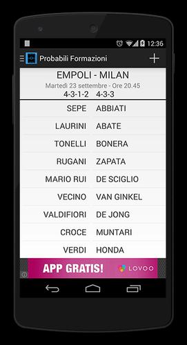 Probabili Formazioni