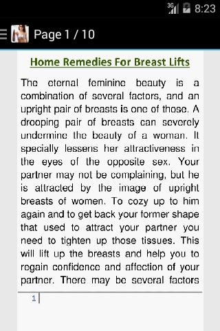 Breast Lift Home Remedies