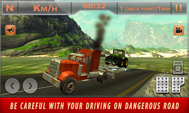 Cargo Truck Driver hill climb