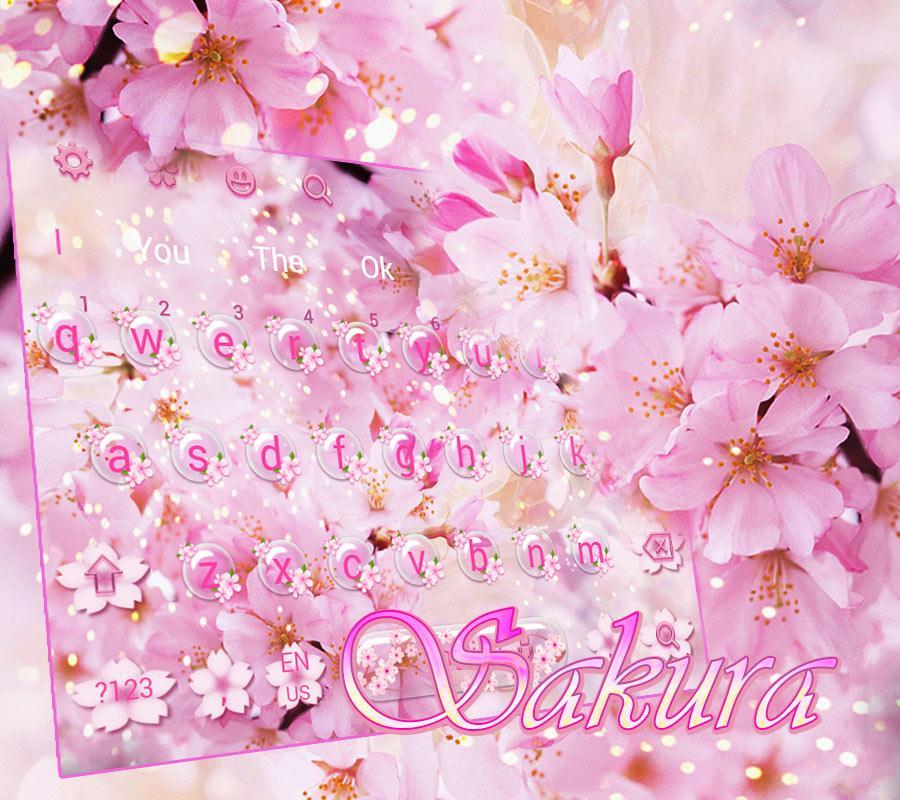 Sakura Flower Keyboard Theme