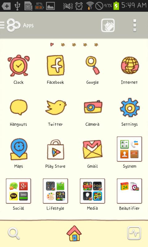 U AND I go launcher theme