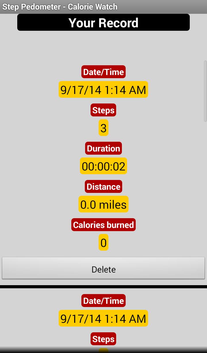 Step Pedometer - Calorie Watch