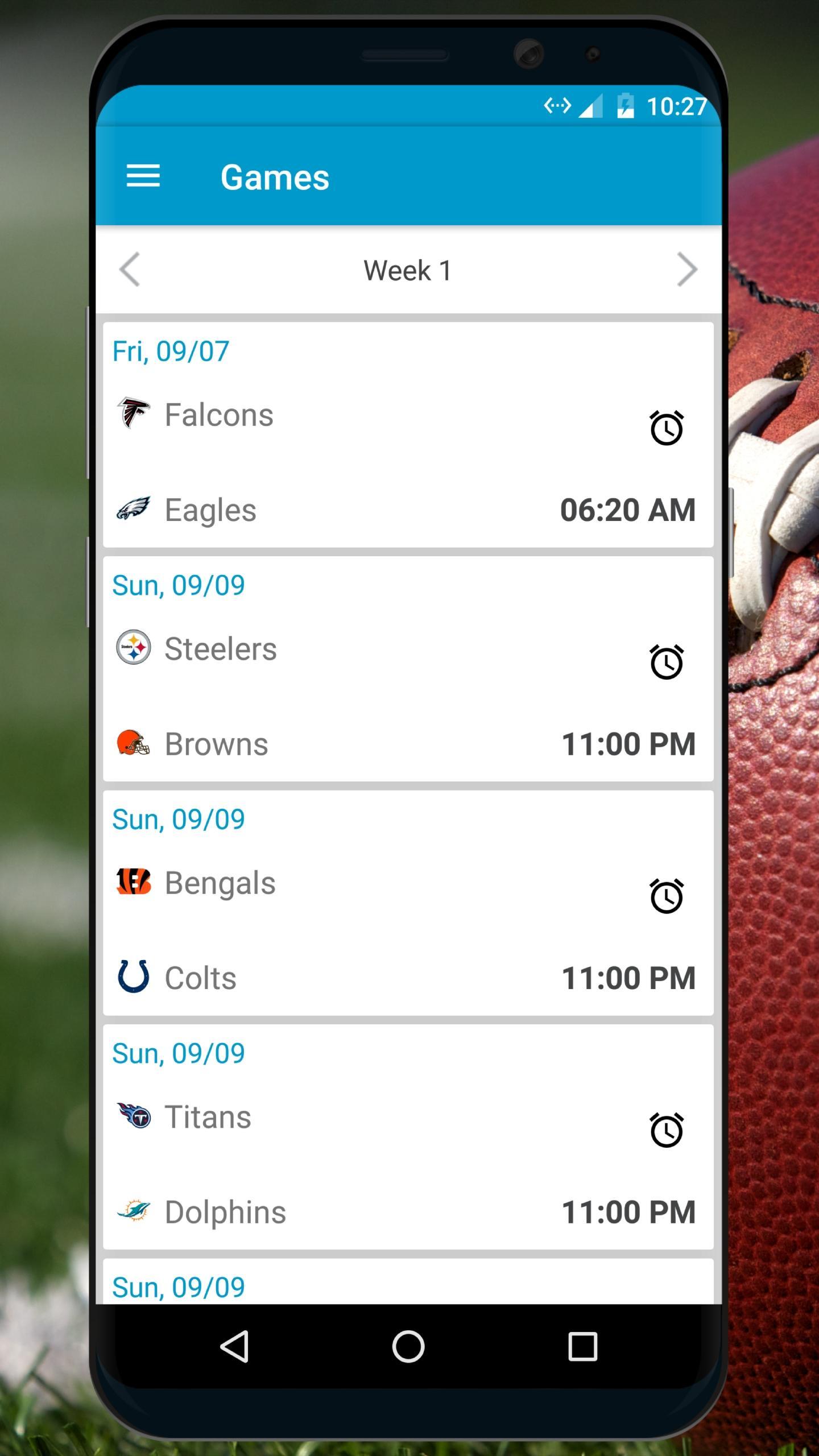 Football NFL 2018 Schedule, Live Score & Stats