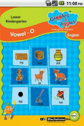 English Vowel O for LKG Kids