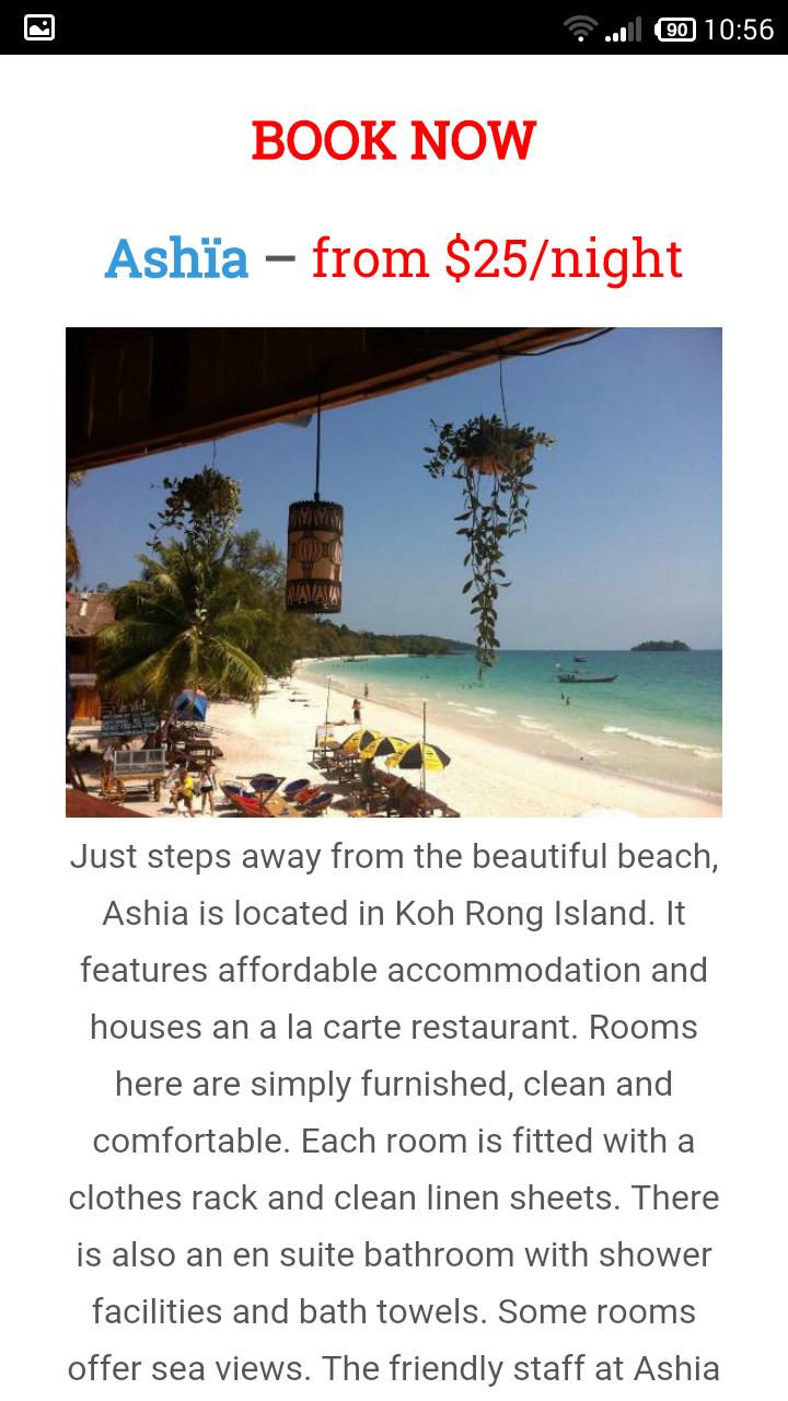 Koh Rong Bungalow Travel Guide