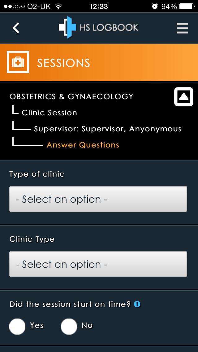 Healthcare Supervision Logbook