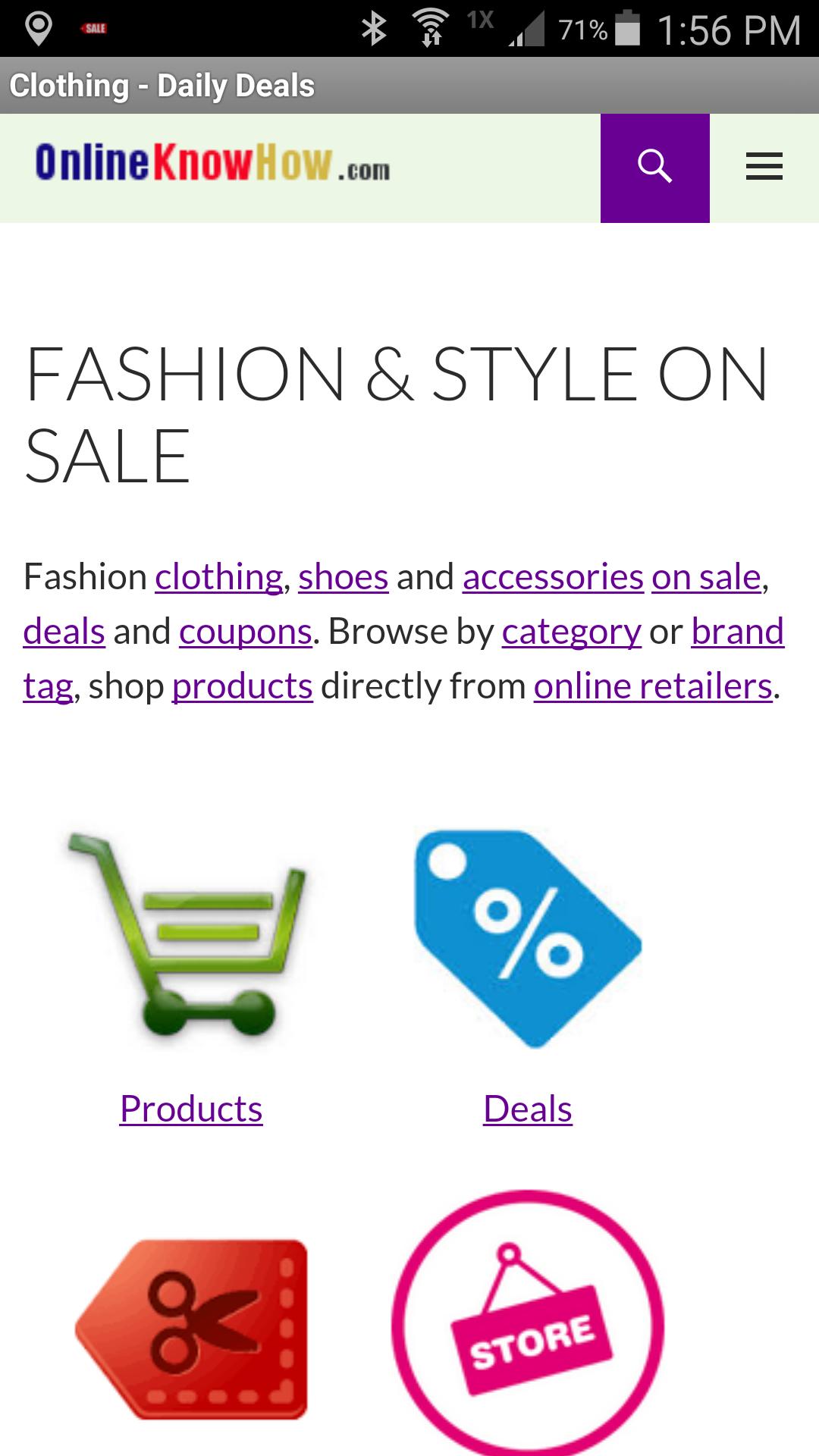 Fashion & Style On Sale