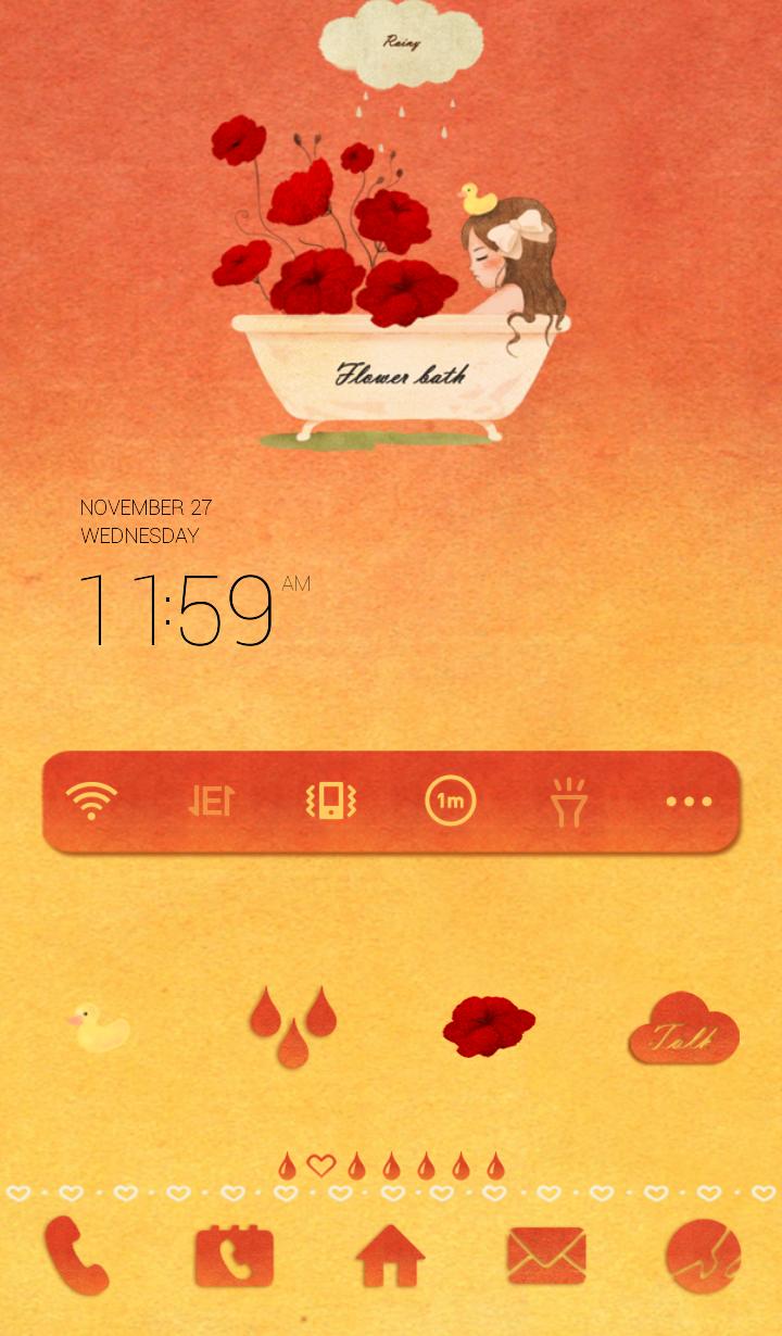 Be dyed with flower Dodol