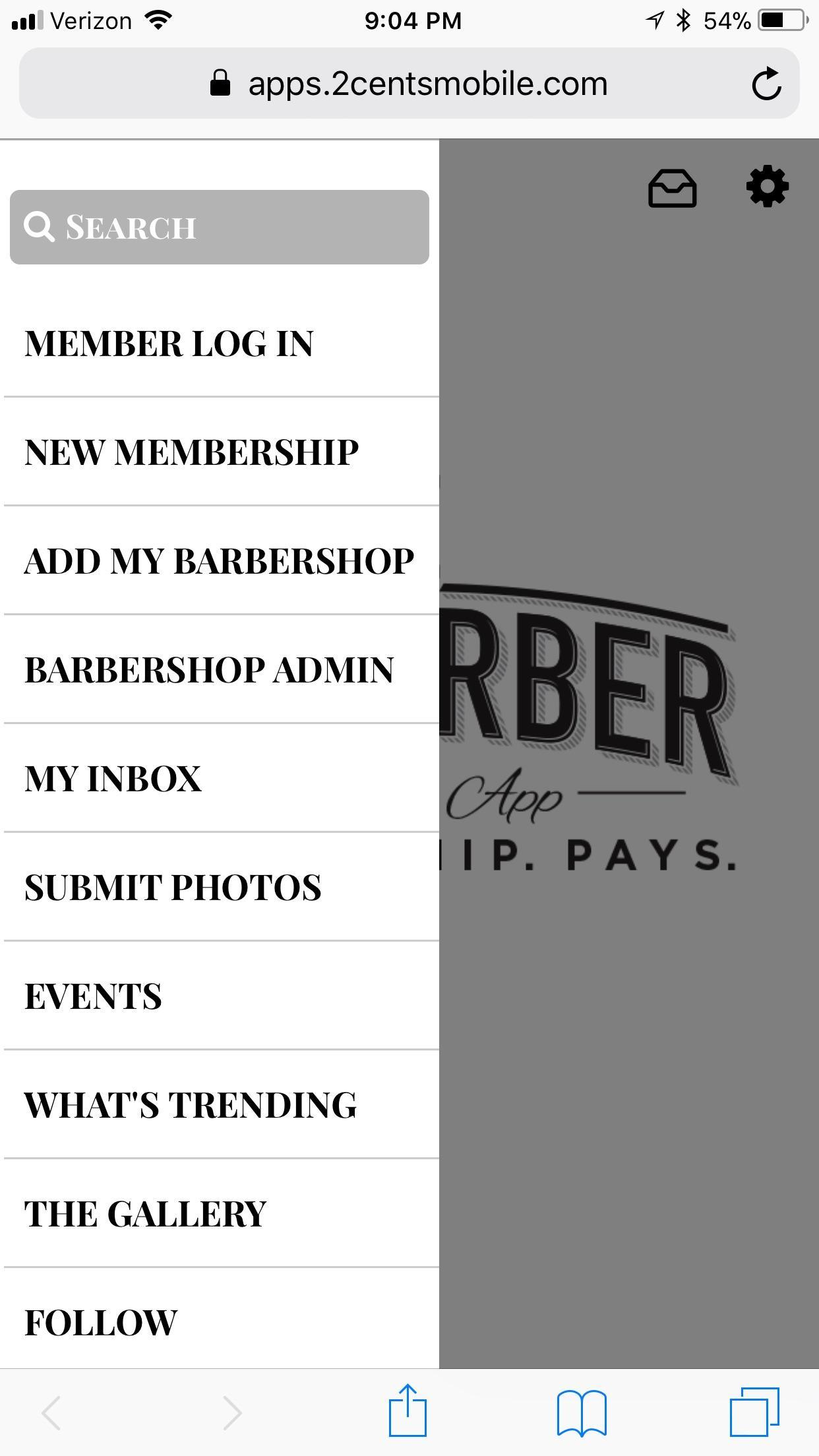 My Barber Membership App