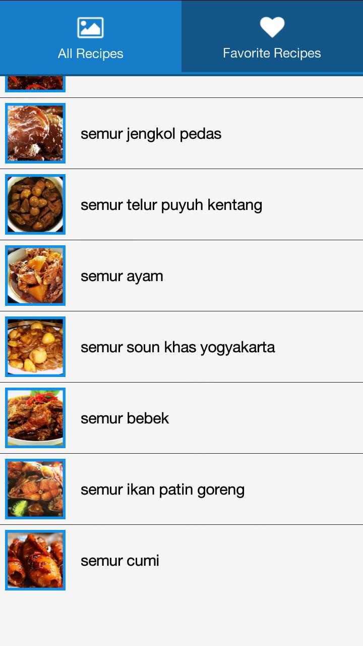 Resep Semur Pilihan