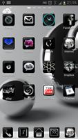 Silver Black Theme GO Launcher