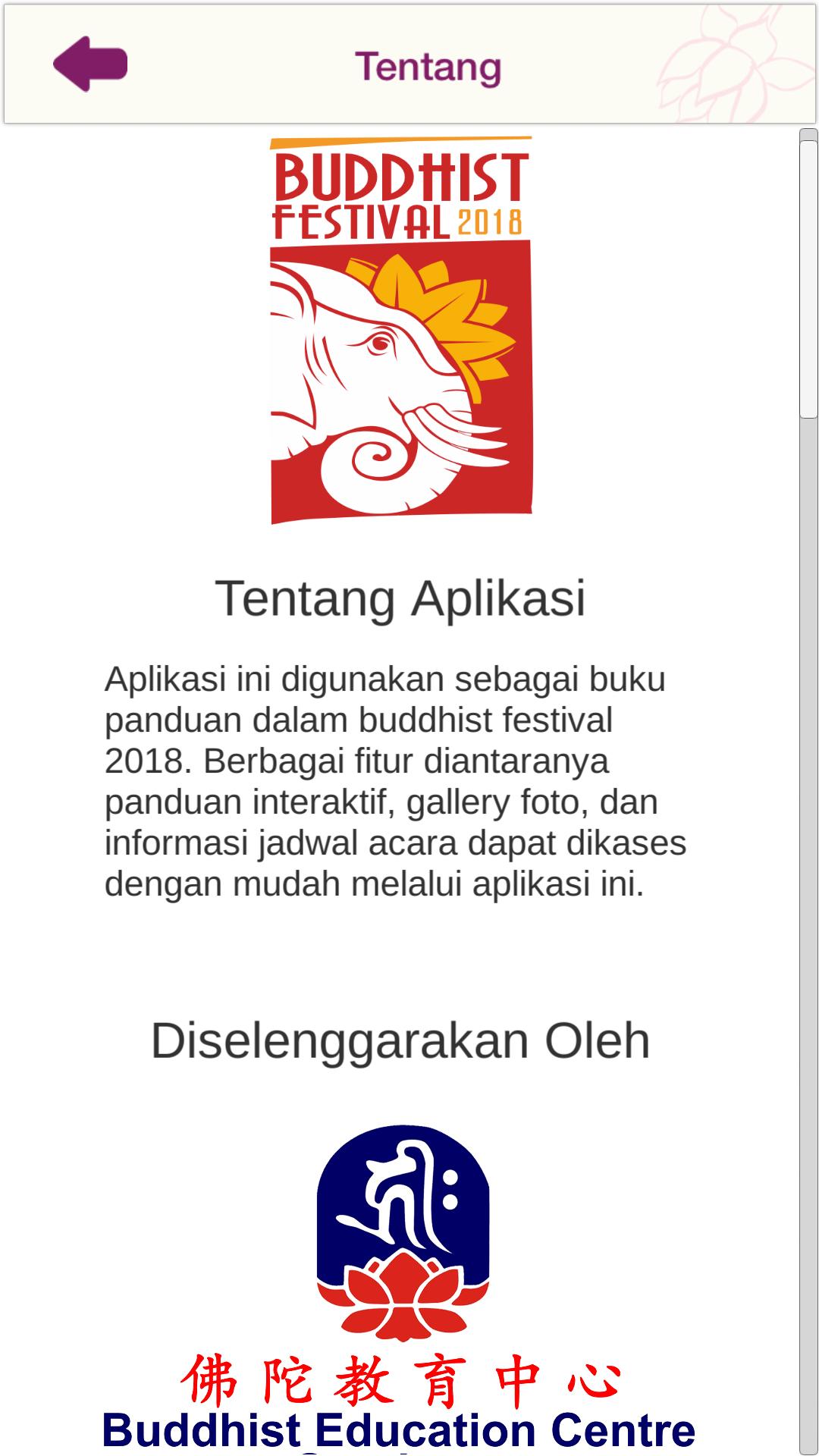 Buku Panduan Buddhist Festival 2018