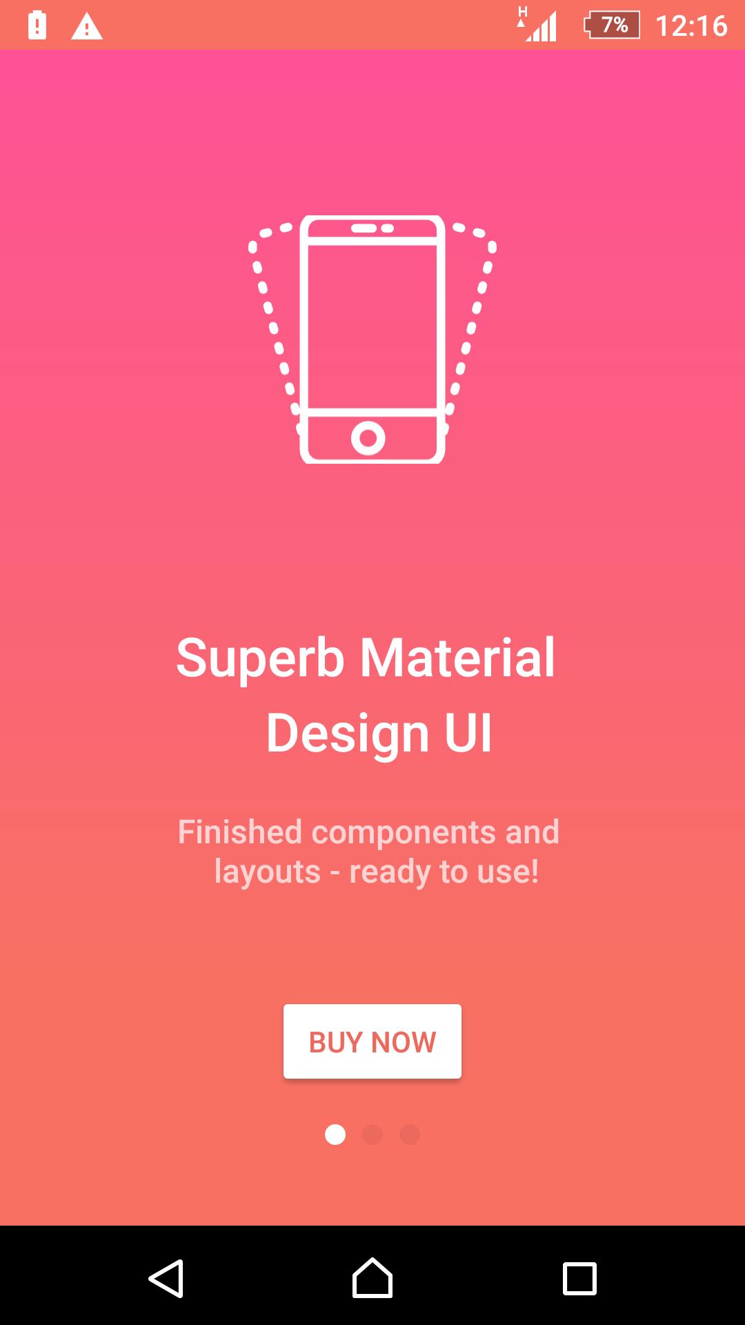 Matta - Material Design Android UI Template App