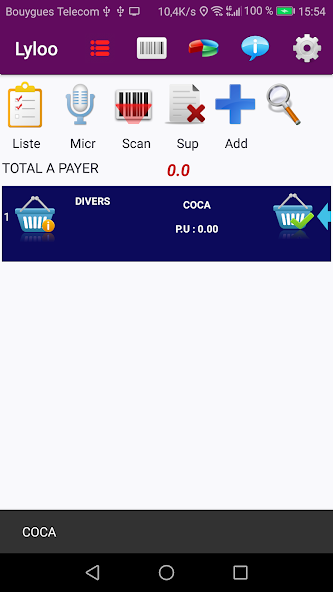 Lyloo, liste de courses